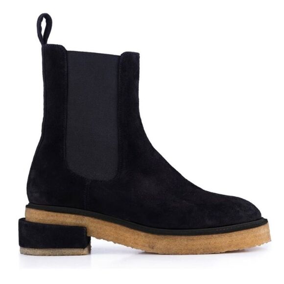 FRAME Suede Chunky Chelsea Boots - Picture 1 of 5